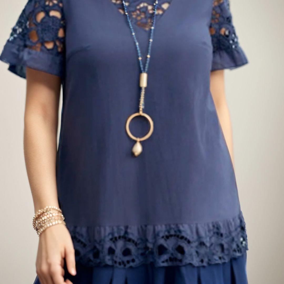 Vestido Charm em Algodão com Detalhes Únicos / Elegância Atemporal e Conforto em Cada Detalhe!
