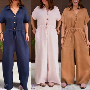Macacão de Linho Elegant- A Peça Que Você Mulher Moderna Merece!