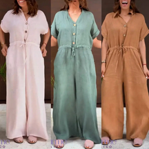 Macacão de Linho Elegant- A Peça Que Você Mulher Moderna Merece!