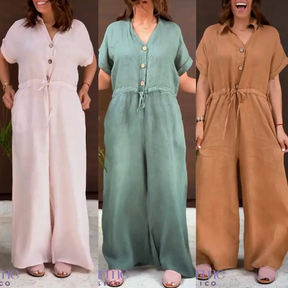 Macacão de Linho Elegant- A Peça Que Você Mulher Moderna Merece!