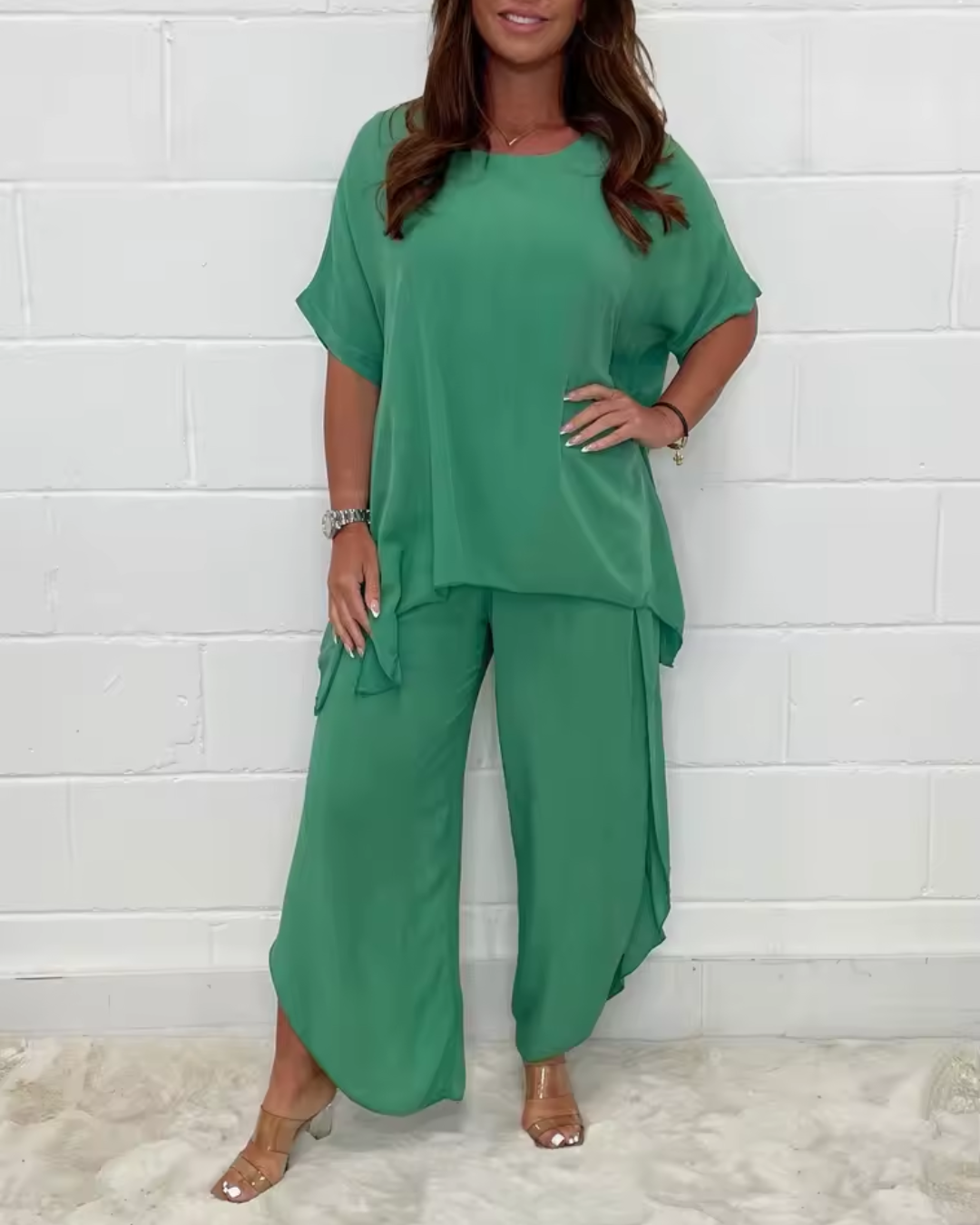 Conjunto Calça e Blusa Marina- Sofisticação e Conforto Em Primeiro Lugar!