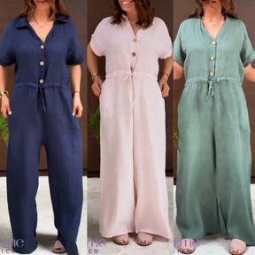 Macacão de Linho Elegant- A Peça Que Você Mulher Moderna Merece!