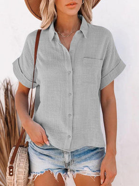 Camisa Helena em Linho de Algodão / A Peça Essencial do Verão para a Mulher Decidida e Sofisticada! Compre 1 e Leve 2