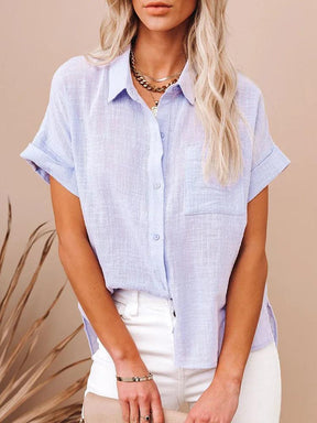 Camisa Helena em Linho de Algodão / A Peça Essencial do Verão para a Mulher Decidida e Sofisticada! Compre 1 e Leve 2