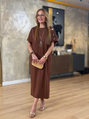 Vestido Pérola- Delicadeza e Sofisticação em Cada Detalhe! Compre Hoje e Ganhe Uma Bolsa de Brinde!