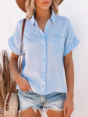 Camisa Helena em Linho de Algodão / A Peça Essencial do Verão para a Mulher Decidida e Sofisticada! Compre 1 e Leve 2