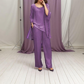 Conjunto Lina com Caimento Fluido e Detalhes Brilhantes / Conforto e Elegância Que Você Merece!